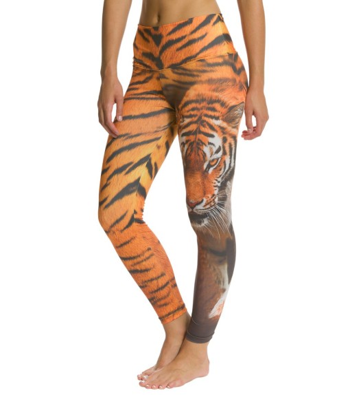 Om Shanti Clothing Tiger Half Skin Yoga Leggings
